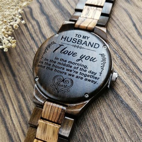 engraved watch for husband.